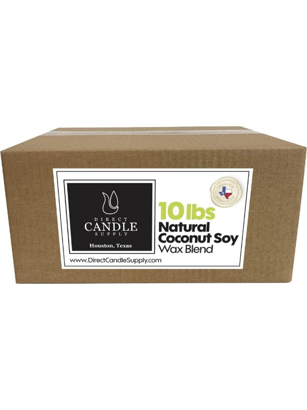 Coconut Soy Wax Block for Candle Making, 10 lb Premium Candle Wax Slab